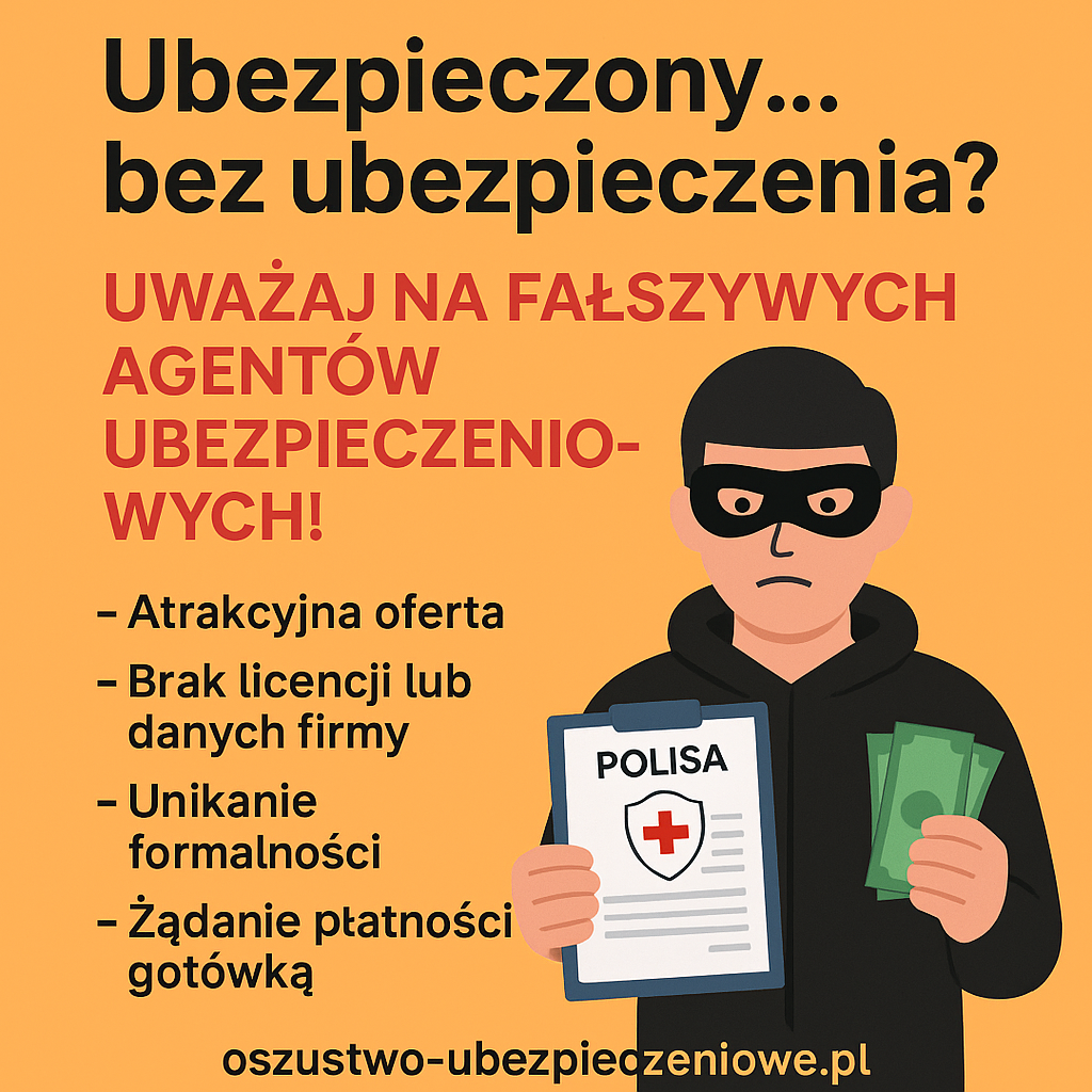 bez ubezpieczenia oszustwo